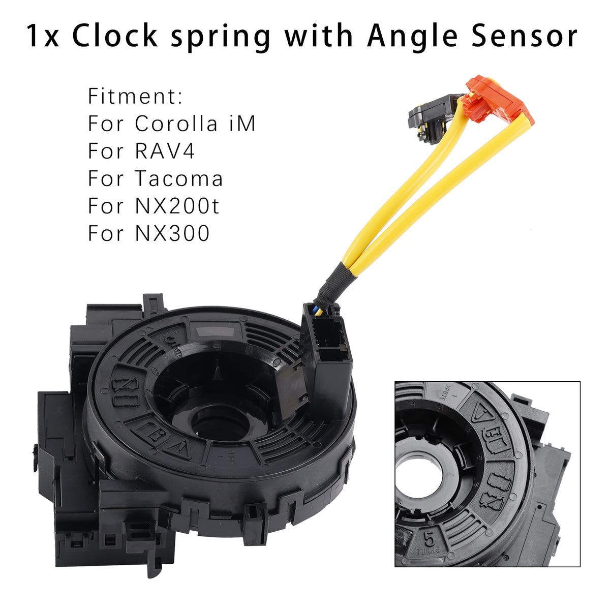 Corolla iM For RAV4 For Tacoma Clock spring w/ Angle Sensor 84307-0R050