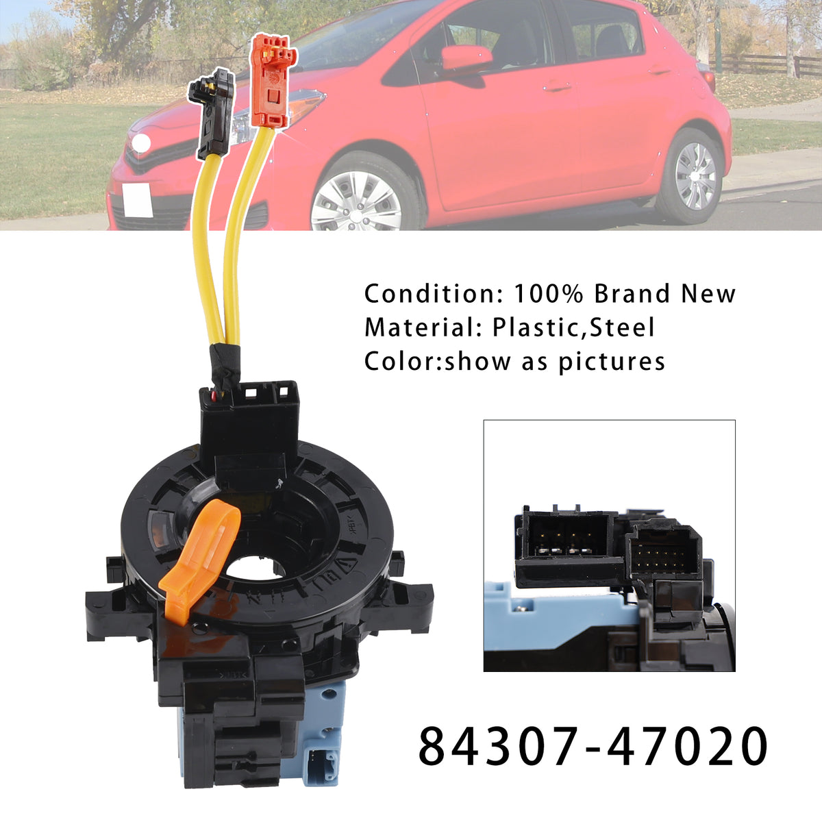 Toyota Yaris Prius 2012-2017 Clock Spring with Angle Sensor 84307-47020