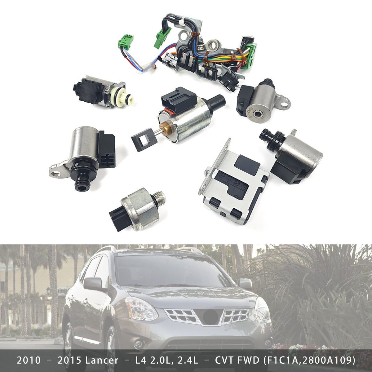 CVT Transmission Solenoid Valve Kit JF011 One Senor For Nissan Rogue L4 2.5L