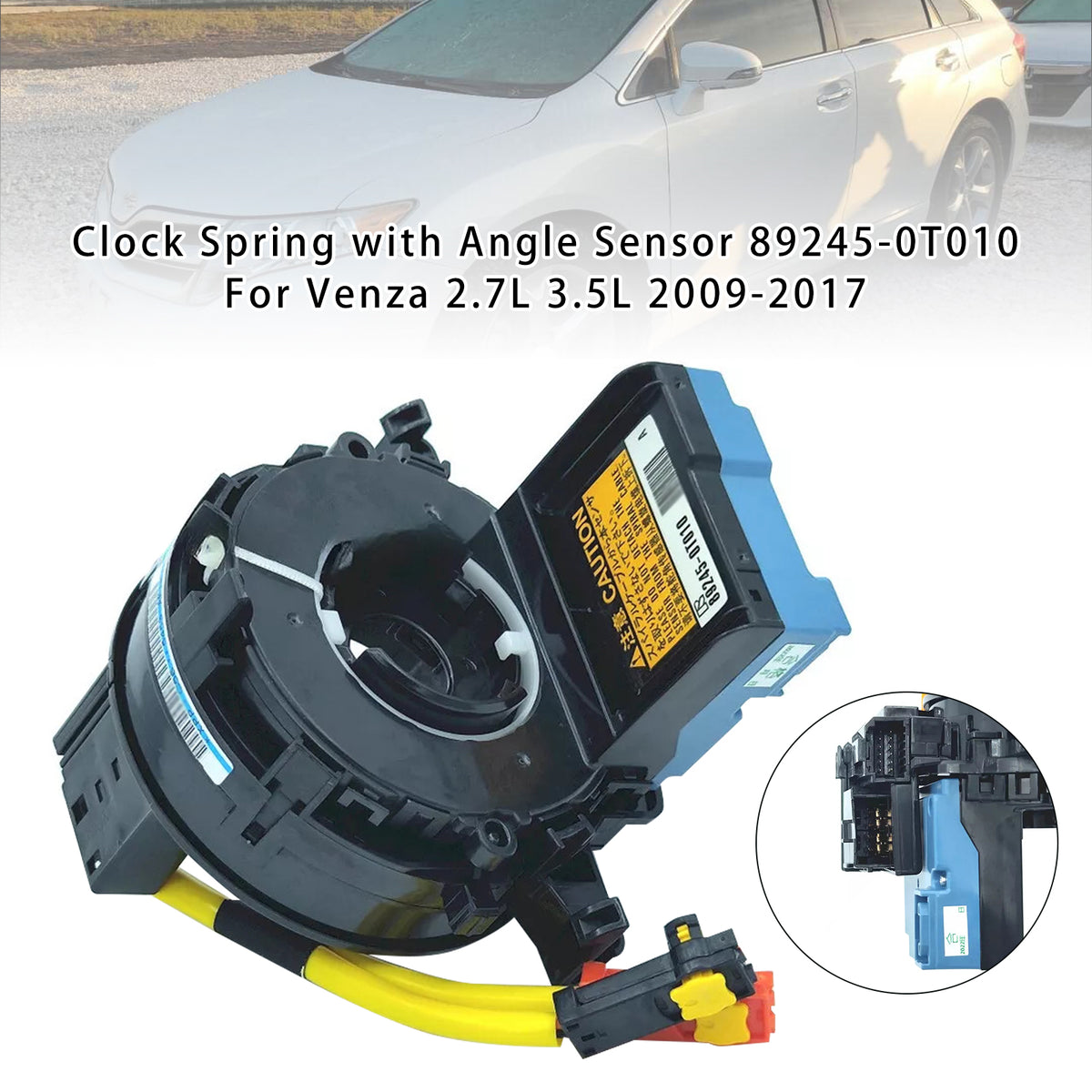 Venza 2.7L 3.5L 2009-2017 Clock Spring with Angle Sensor 89245-0T010