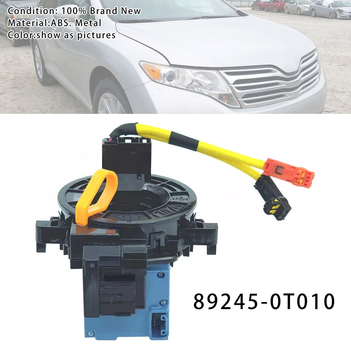 Venza 2.7L 3.5L 2009-2017 Clock Spring with Angle Sensor 89245-0T010