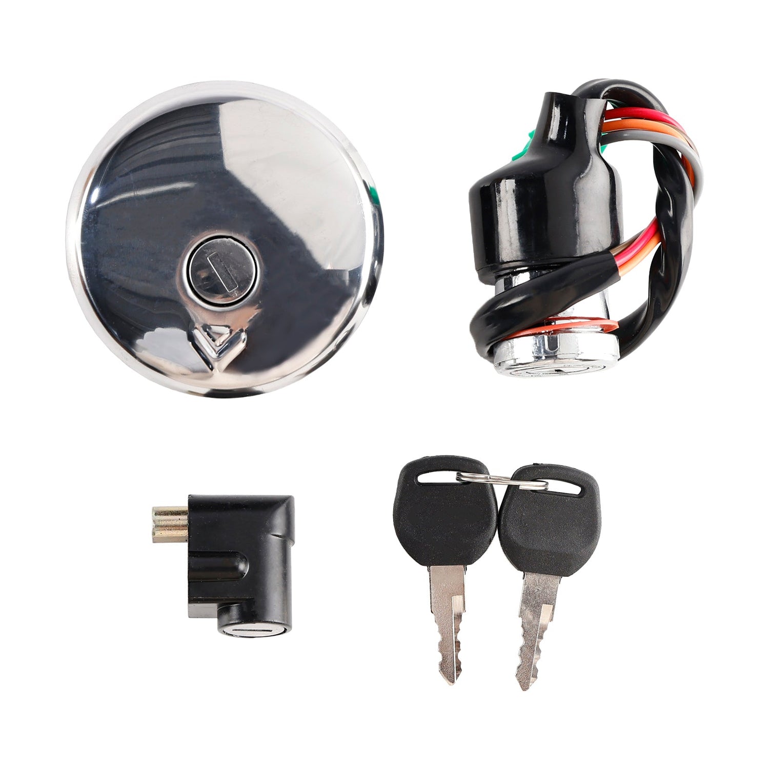 Suzuki GN125 1982-2001 Ignition Switch Lock & Fuel Gas Cap Key Set