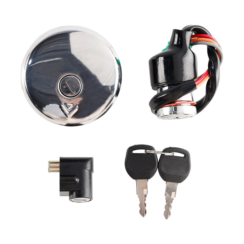 Suzuki GN125 1982-2001 Ignition Switch Lock & Fuel Gas Cap Key Set