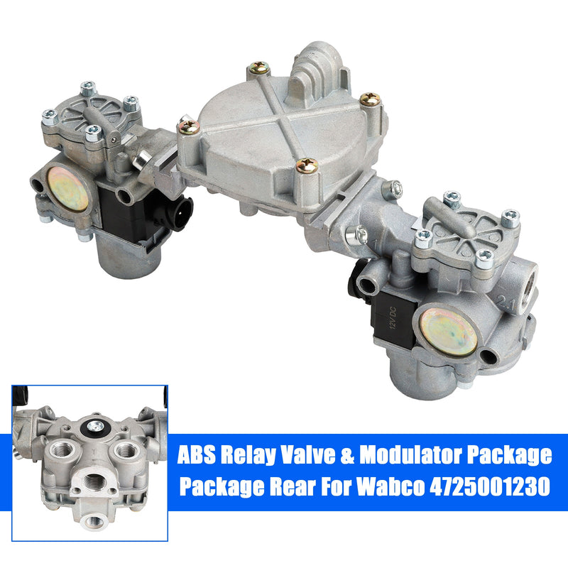 Wabco 4725001230 ABS Relay Valve & Modulator Package Package Rear