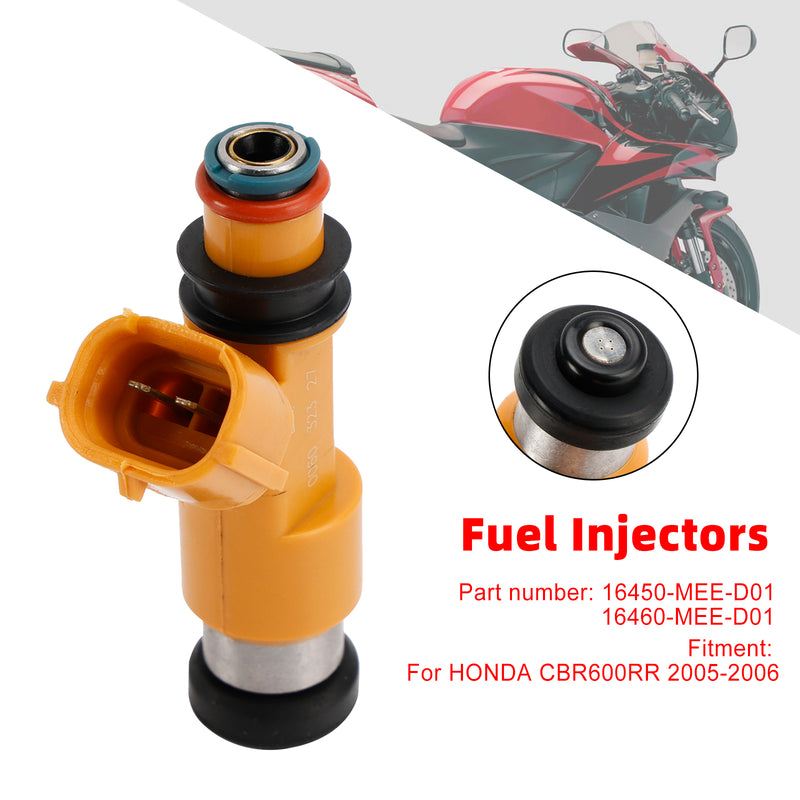 Honda CBR600RR 2005-2006 16460-MEE-D01 Fuel Injectors 16450-MEE-D01