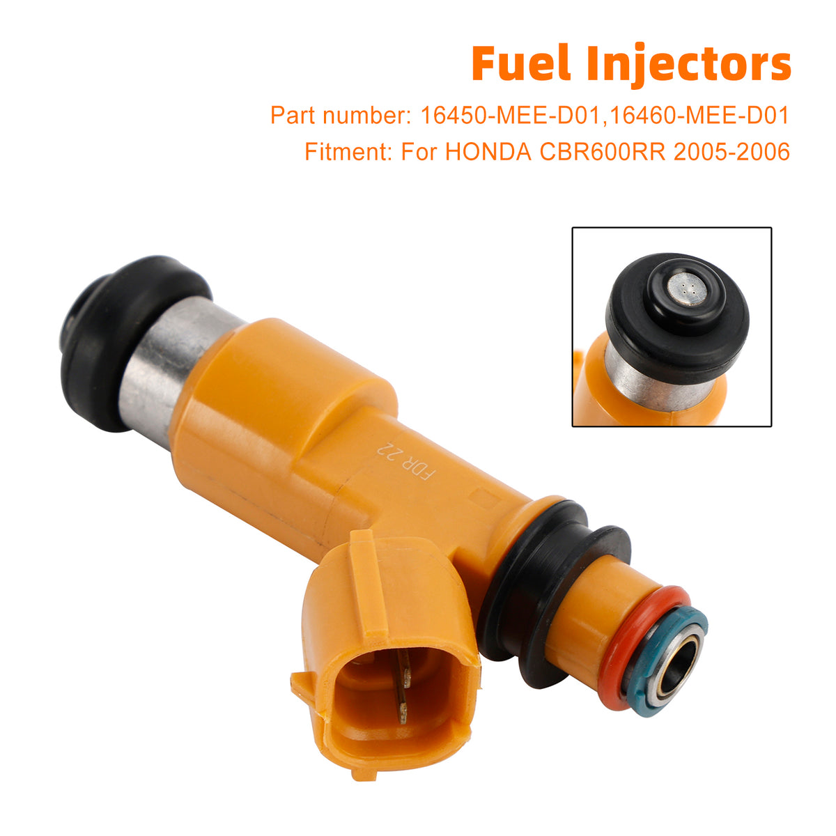 Honda CBR600RR 2005-2006 16460-MEE-D01 Fuel Injectors 16450-MEE-D01