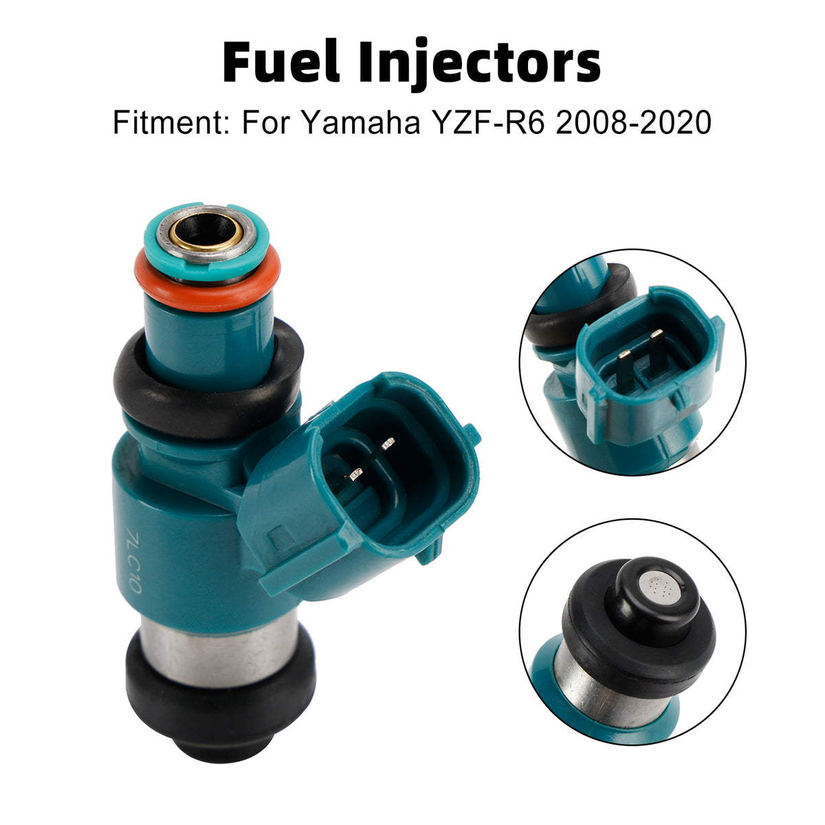 Yamaha YZFR6 YZF-R6 2008-2020 Fuel Injectors 13S-13761-00-00