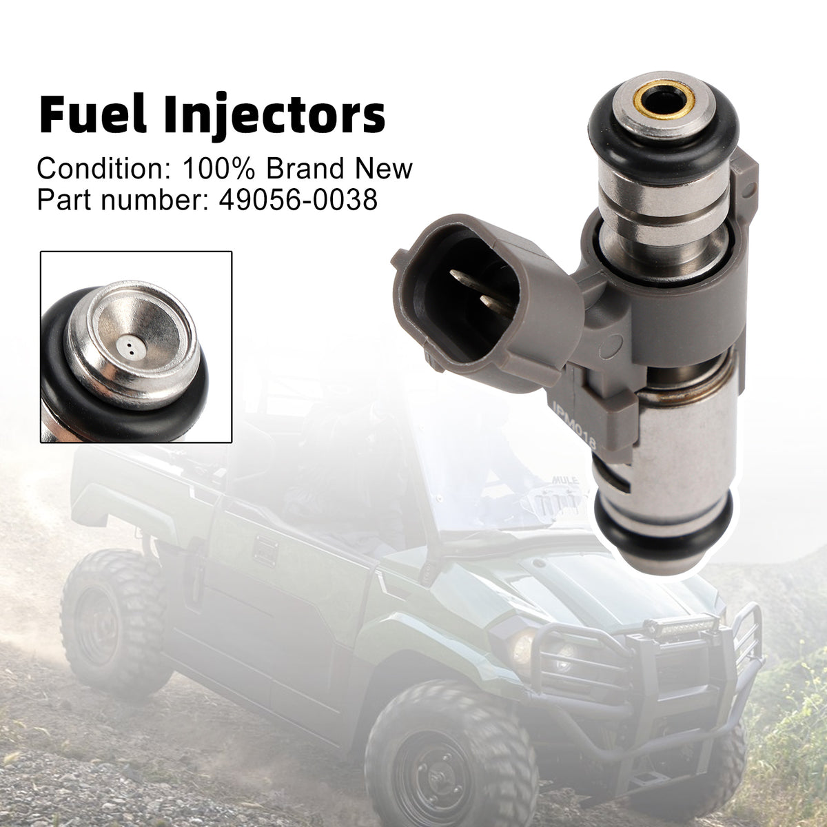 Kawasaki Mule PRO FX FXR FXT KAF820 KAF820 EPS 49056-0038 Fuel Injector