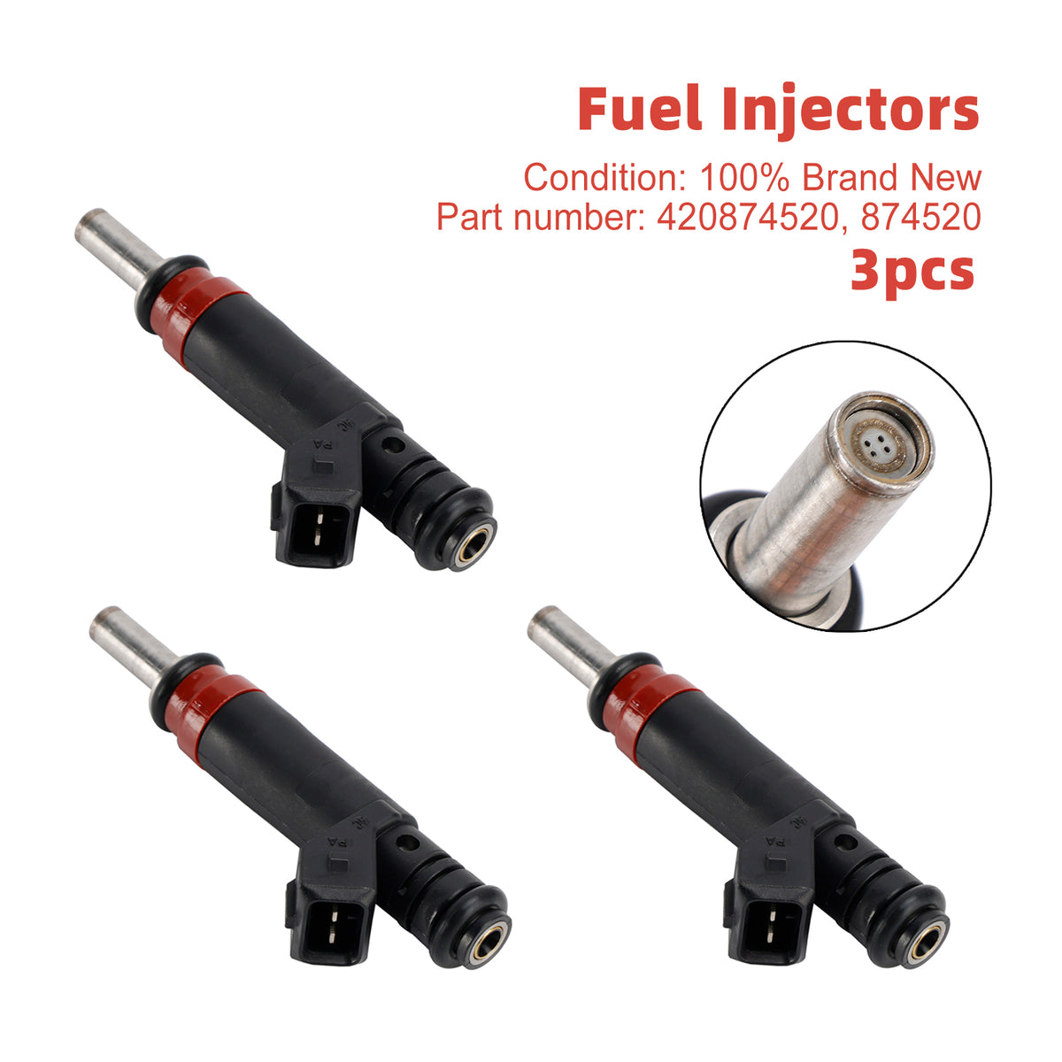 Sea-Doo GTX 4 TEC GTX 215 GTX RXP 3PCS 420874520 Fuel Injectors 874520