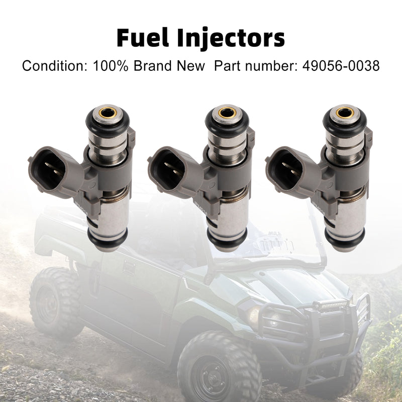 Kawasaki Mule PRO FX FXR FXT KAF820 KAF820 EPS 3PCS 49056-0038 Fuel Injector
