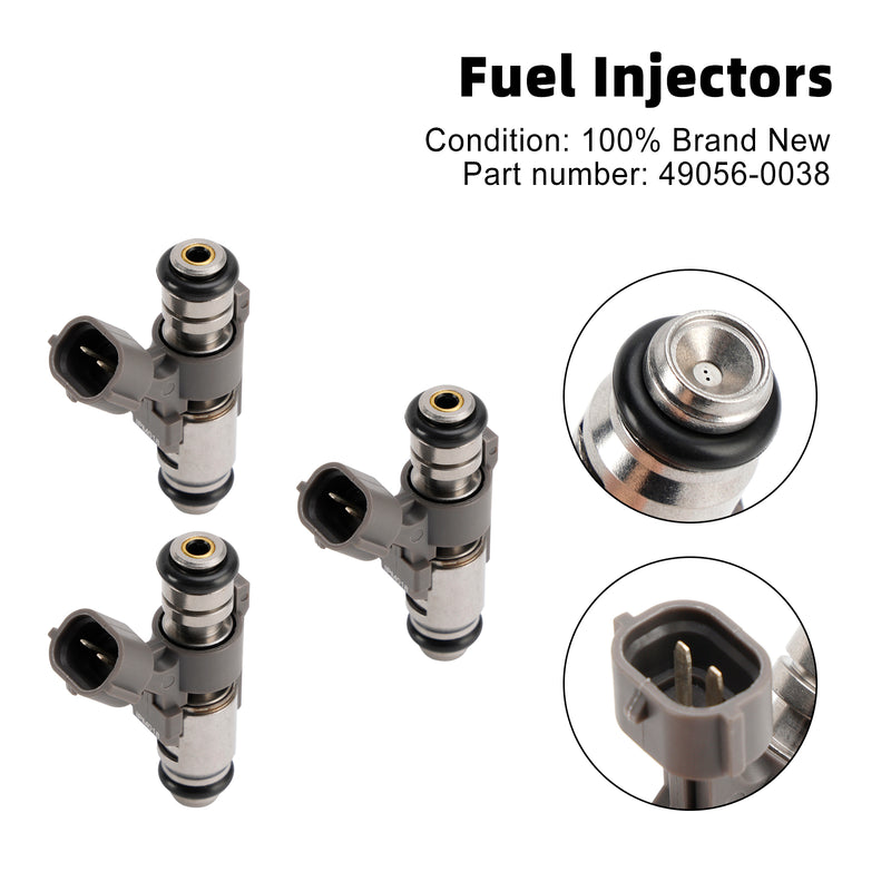 Kawasaki Mule PRO FX FXR FXT KAF820 KAF820 EPS 3PCS 49056-0038 Fuel Injector