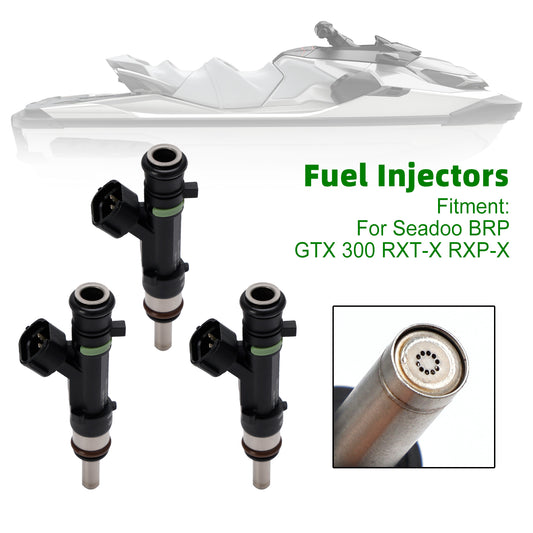 Sea Doo BRP GTX 300 RXT-X RXP-X 3PCS 0280158383 Fuel Injectors 420874000
