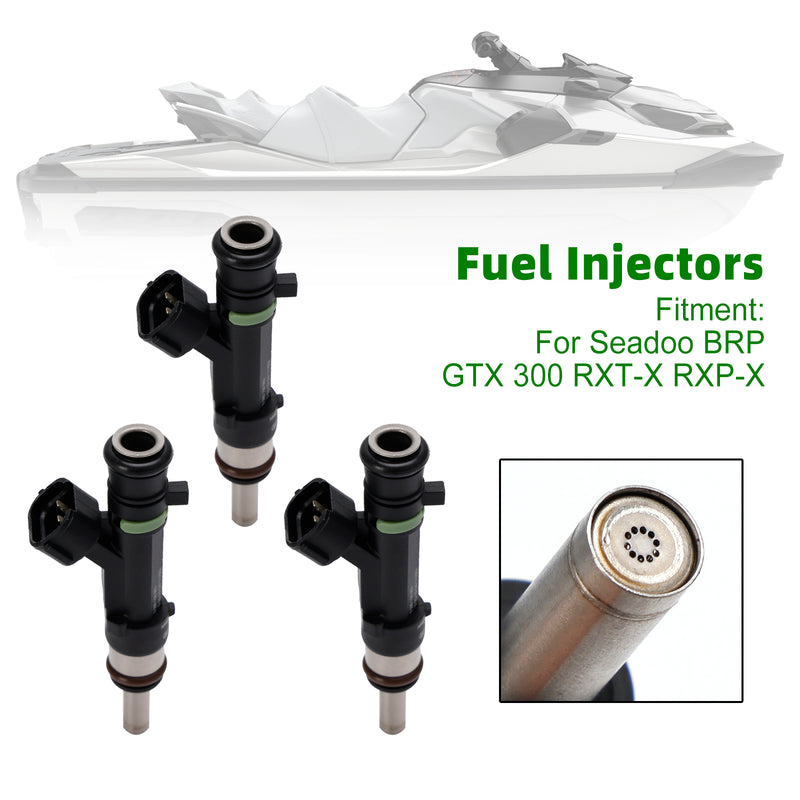 Sea Doo BRP GTX 300 RXT-X RXP-X 3PCS 0280158383 Fuel Injectors 420874000
