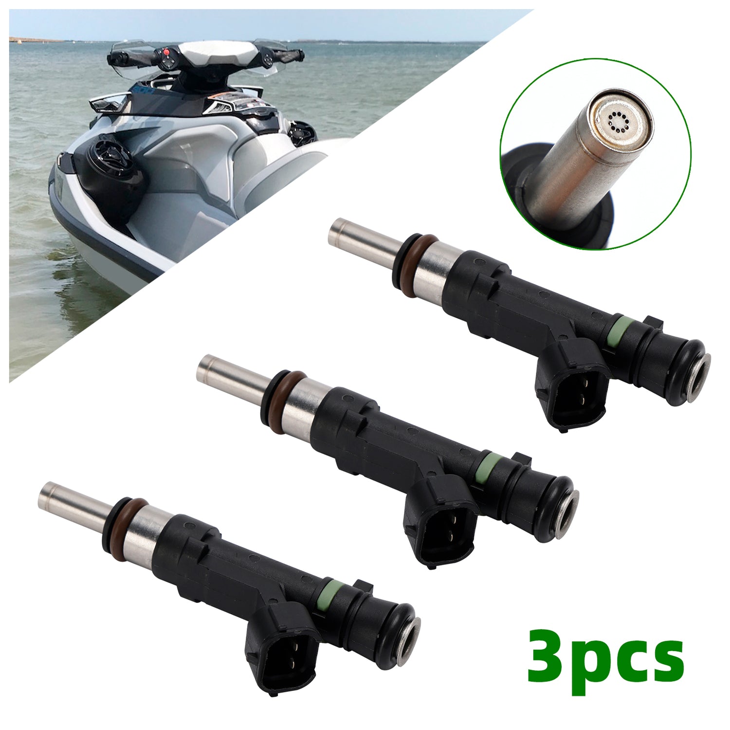 Sea Doo BRP GTX 300 RXT-X RXP-X 3PCS 0280158383 Fuel Injectors 420874000