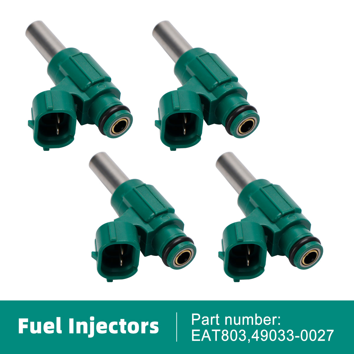 Kawasaki Ninja ZX10R ZX1000 2011-2017 4PCS EAT803 Fuel Injector Fits 49033-0027