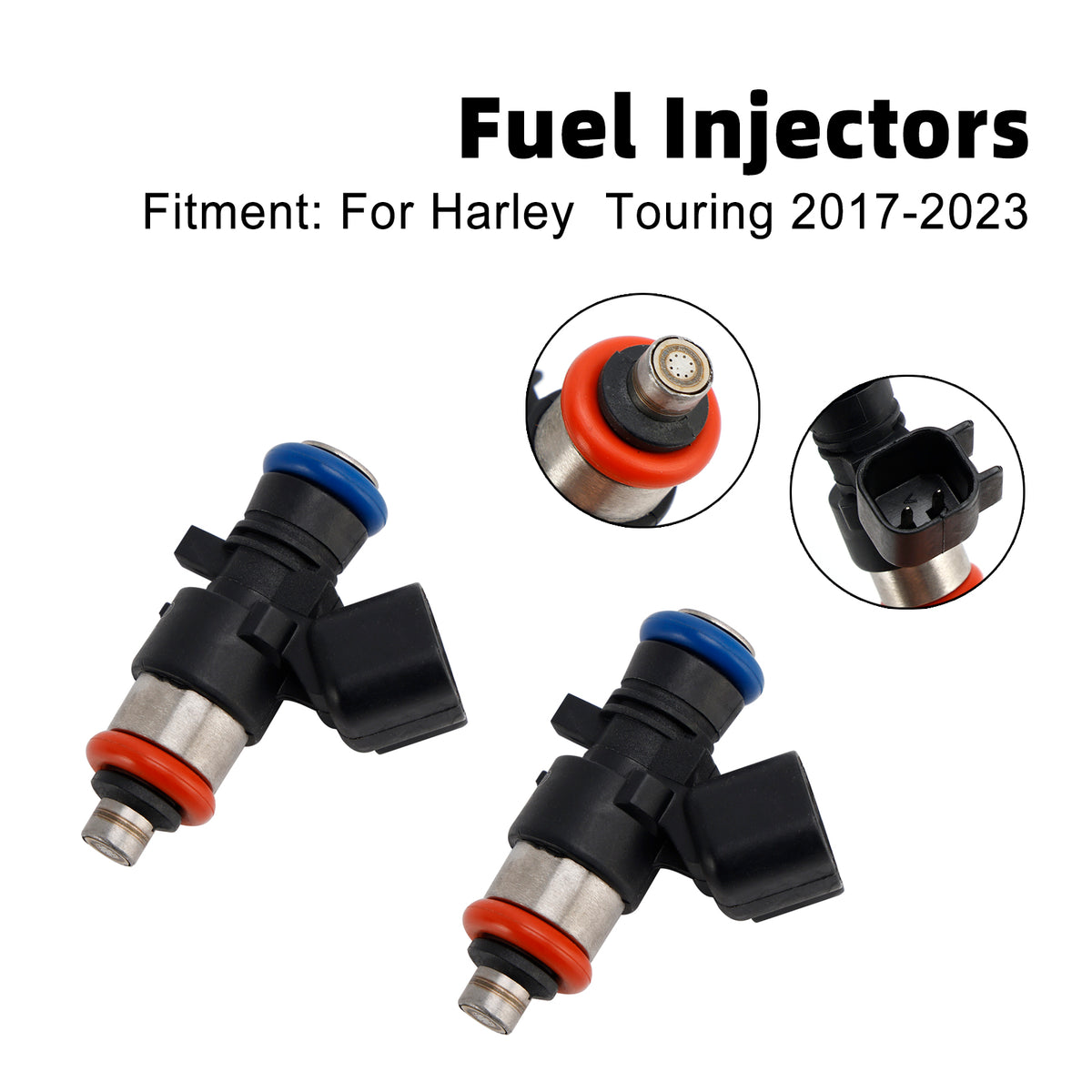 Touring FLHXSE CVO STREET GLIDE 2017-2023 2PCS 0280158387 Fuel Injectors