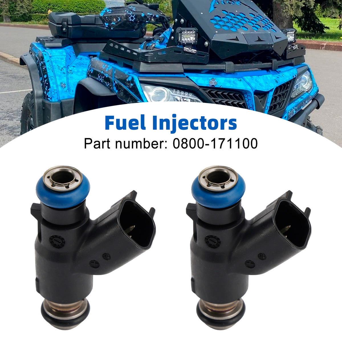 CFMOTO X8 800 CForce UForce Zforce 800-EX 2012-2019 2PCS 0800-171100 Fuel Injector