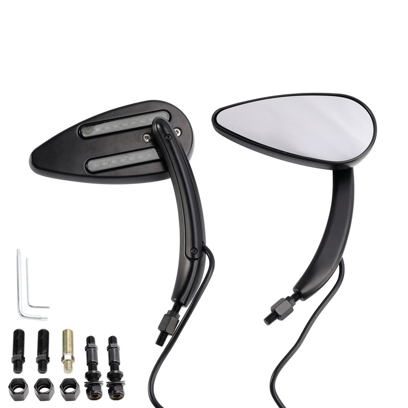 Sportster 883 1200 1990-2021 Black Custom Dynamics LED Turn Signal Mirrors