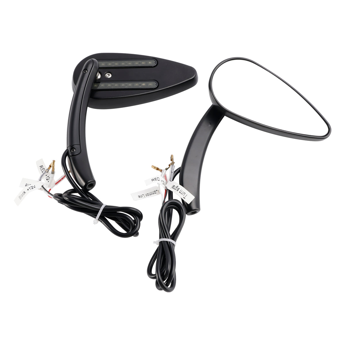 Sportster 883 1200 1990-2021 Black Custom Dynamics LED Turn Signal Mirrors