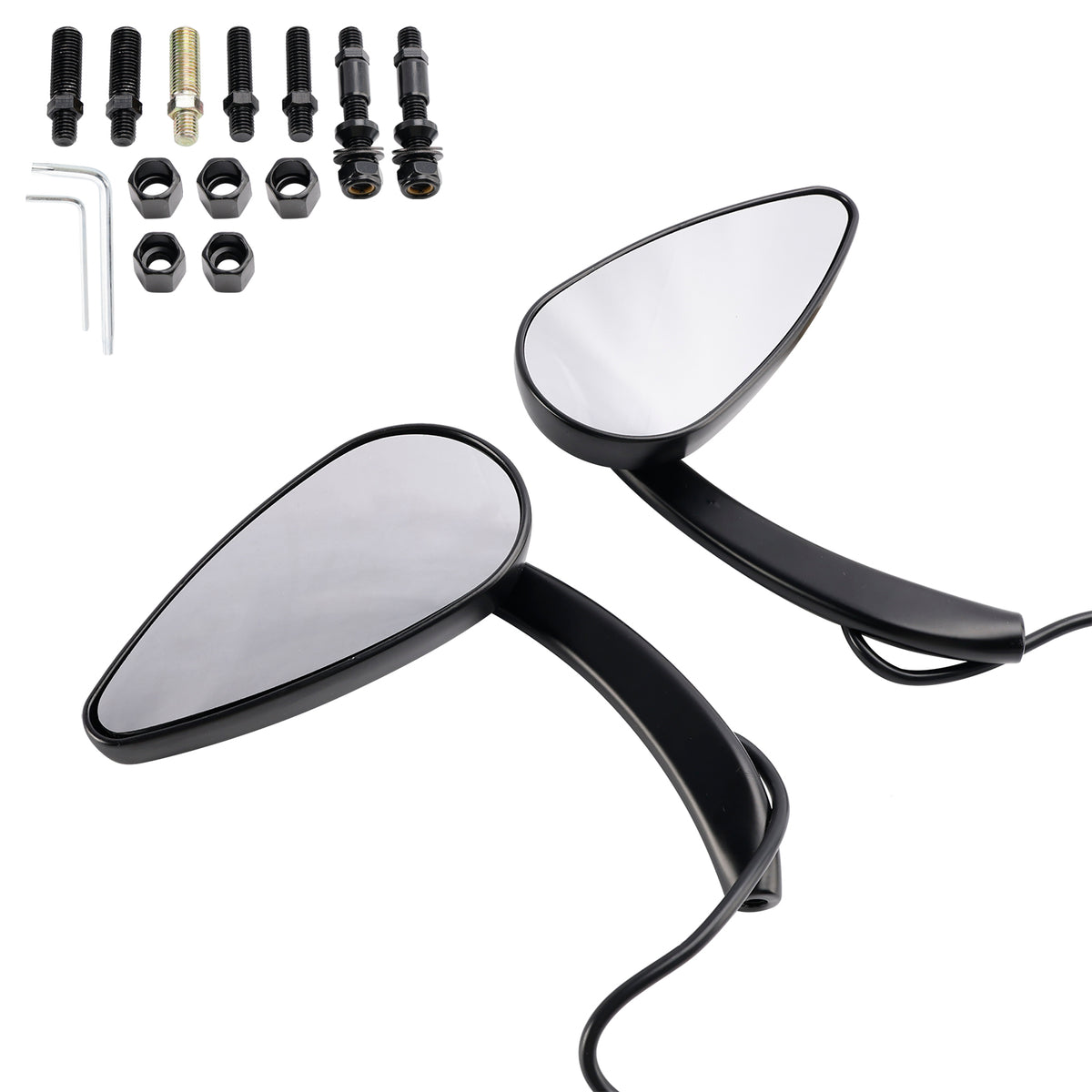 Sportster 883 1200 1990-2021 Black Custom Dynamics LED Turn Signal Mirrors