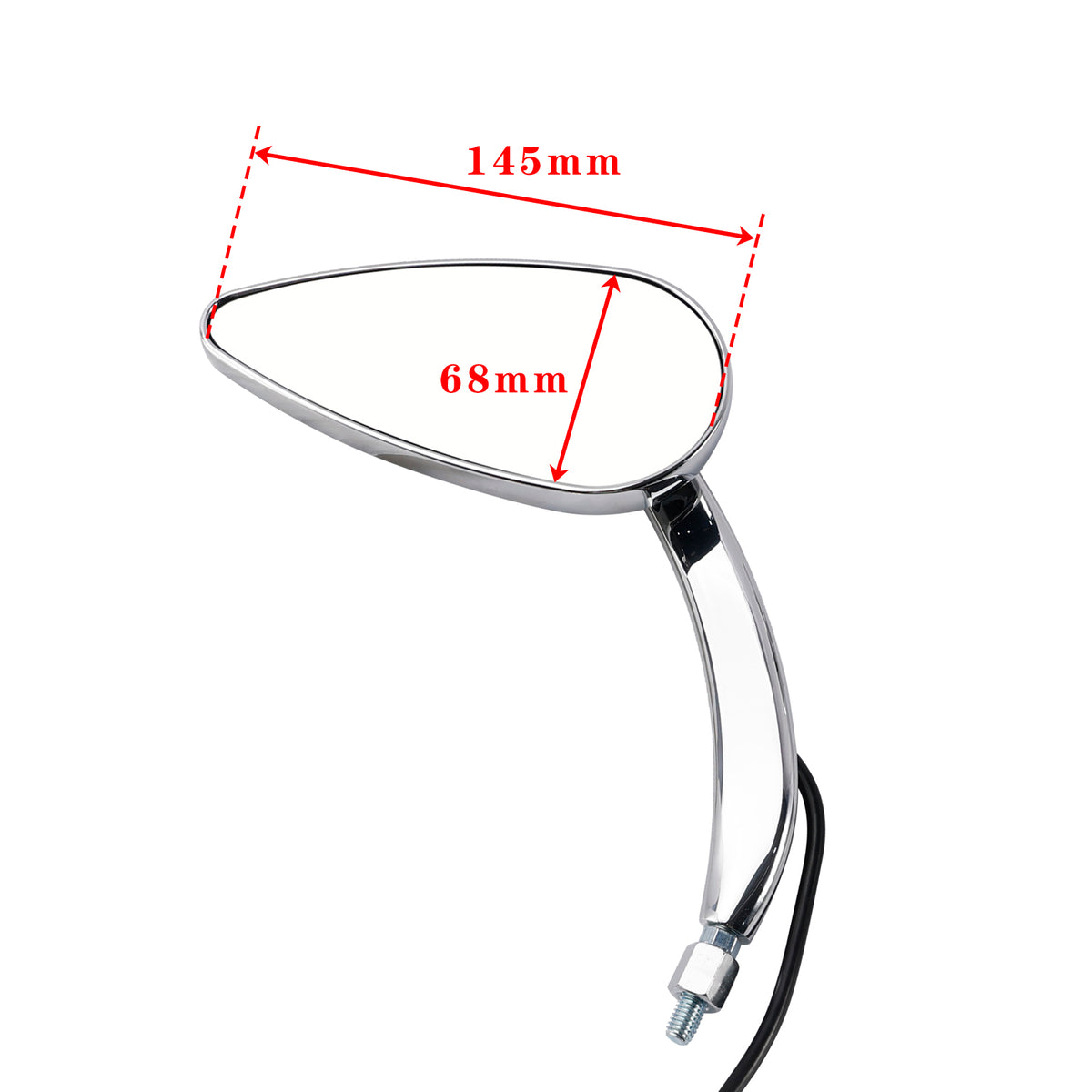 Sportster XL 1200 883 1990-Up Chrome Custom Dynamics LED Turn Signal Mirrors