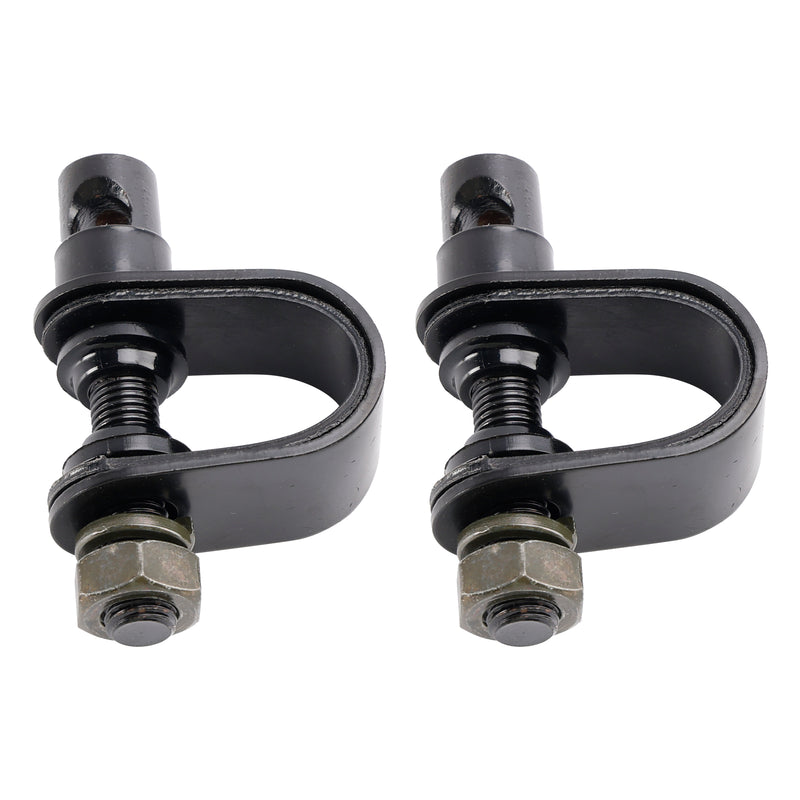 Cafe Racer Bobber Chopper Tracker Black Retro Retangular Mirrors with clamp