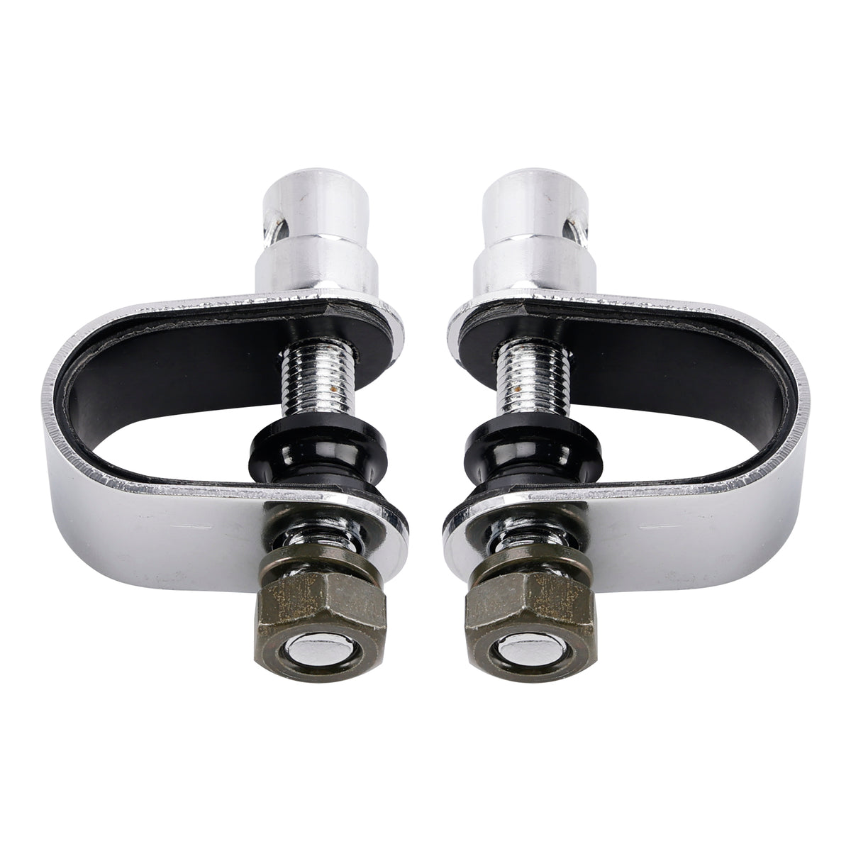 Cafe Racer Bobber Chopper Tracker Chrome Retro Retangular Mirrors with clamp