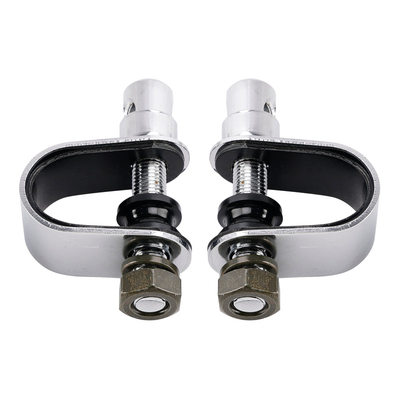 Cafe Racer Bobber Chopper Tracker Chrome Retro Retangular Mirrors with clamp