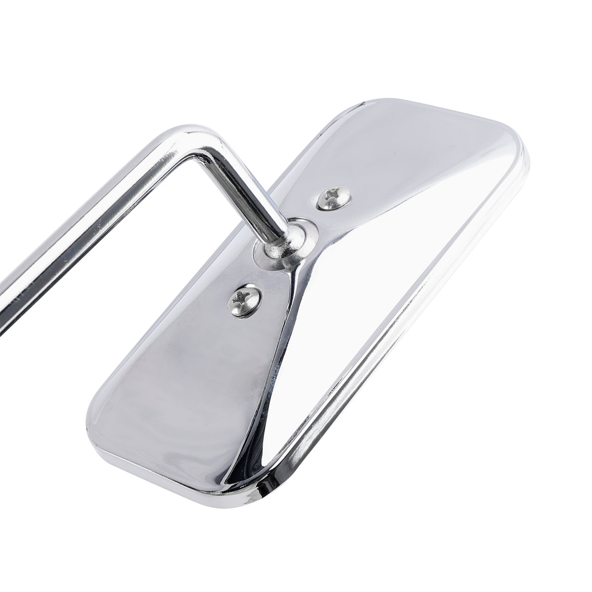 Cafe Racer Bobber Chopper Tracker Chrome Retro Retangular Mirrors with clamp