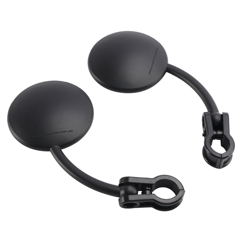Dual Sport Motorcycle ATV Dirt Bike Pair Enduro Folding Mirrors Clamp On