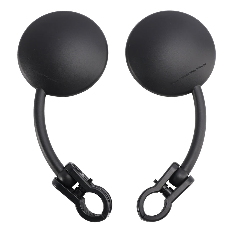 Dual Sport Motorcycle ATV Dirt Bike Pair Enduro Folding Mirrors Clamp On