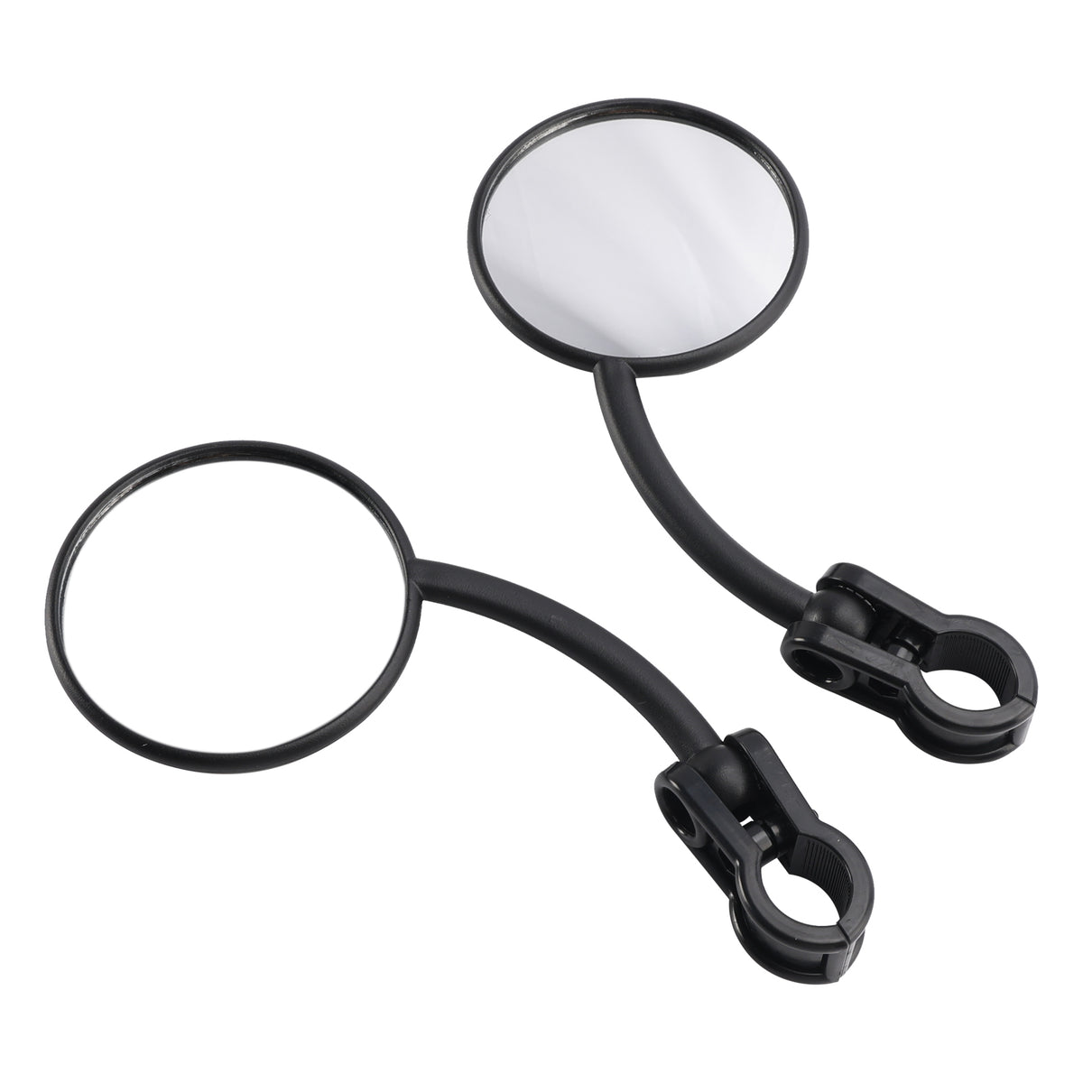 Dual Sport Motorcycle ATV Dirt Bike Pair Enduro Folding Mirrors Clamp On