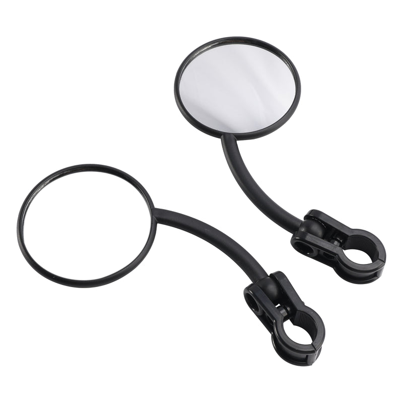 Dual Sport Motorcycle ATV Dirt Bike Pair Enduro Folding Mirrors Clamp On
