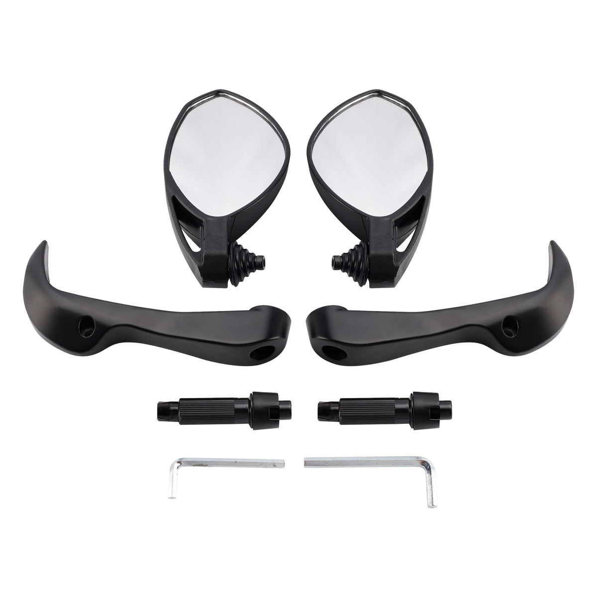 Bar End Mirror Set 18-22 mm Handlebar Motorcycle Handguard Mirrors Universal