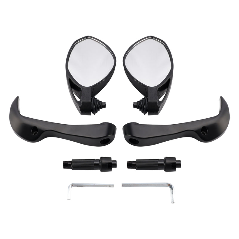 Bar End Mirror Set 18-22 mm Handlebar Motorcycle Handguard Mirrors Universal