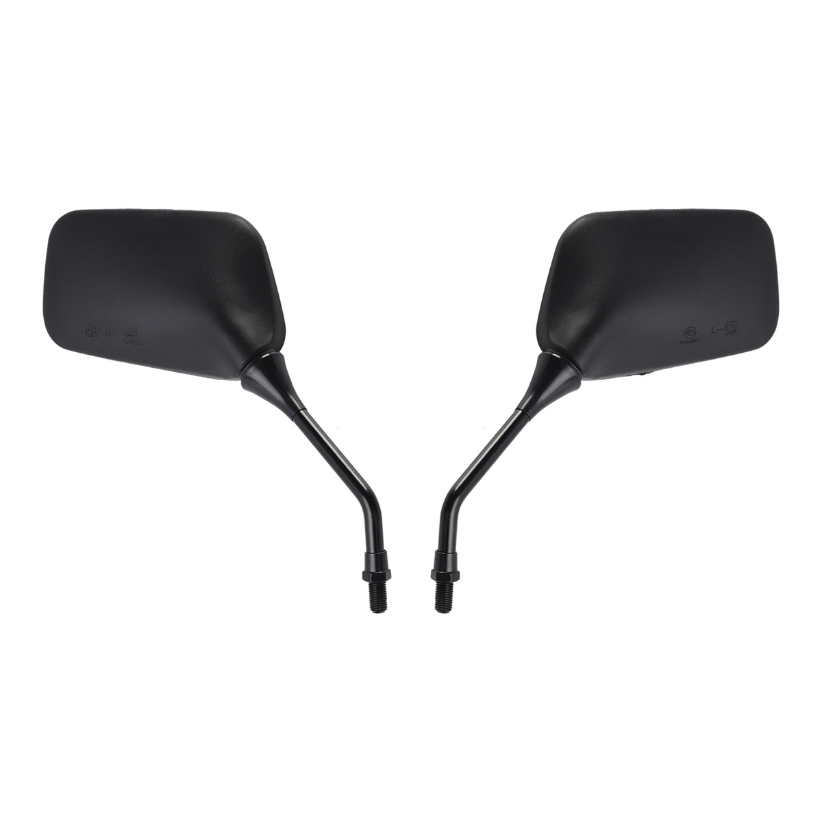Kawasaki KLR250 KLR600 KLR650 Pair Black Mirrors M10 Rearview Mirrors