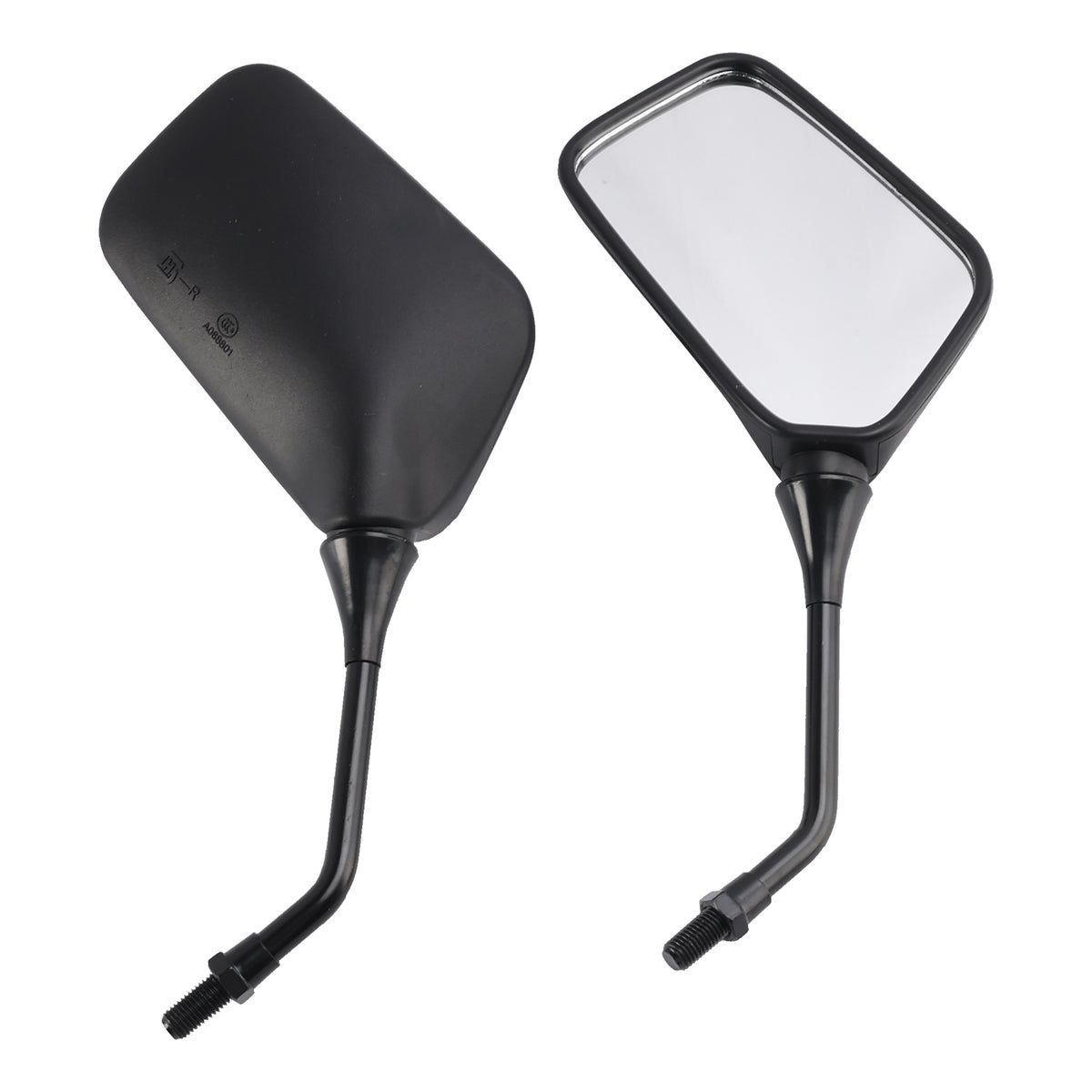 Kawasaki KLR250 KLR600 KLR650 Pair Black Mirrors M10 Rearview Mirrors