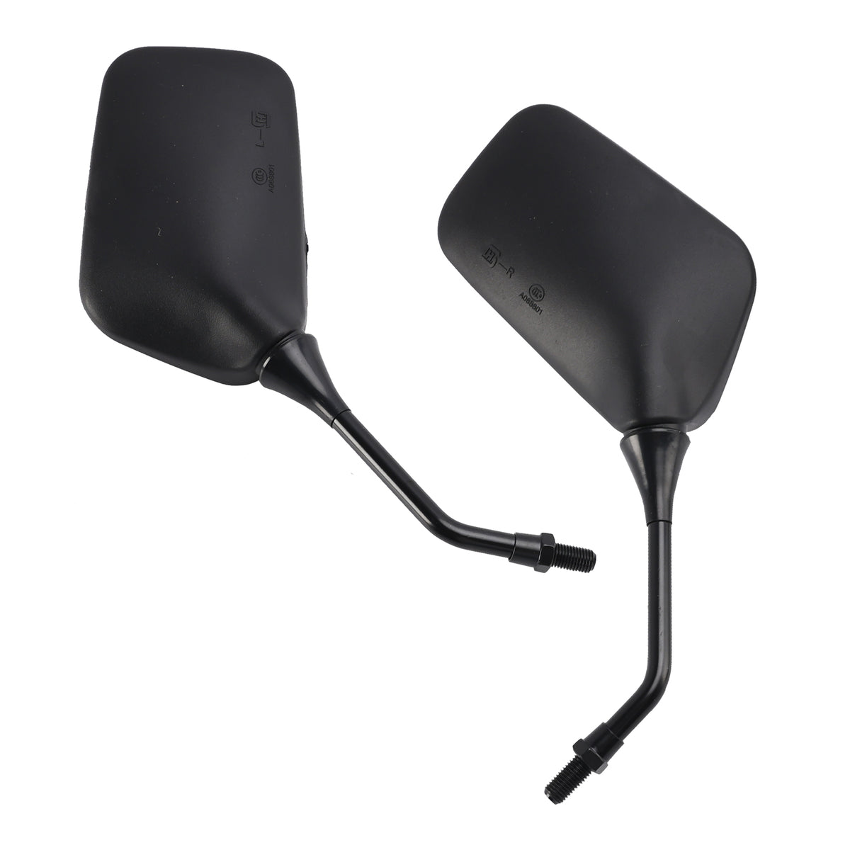 Kawasaki KLR250 KLR600 KLR650 Pair Black Mirrors M10 Rearview Mirrors