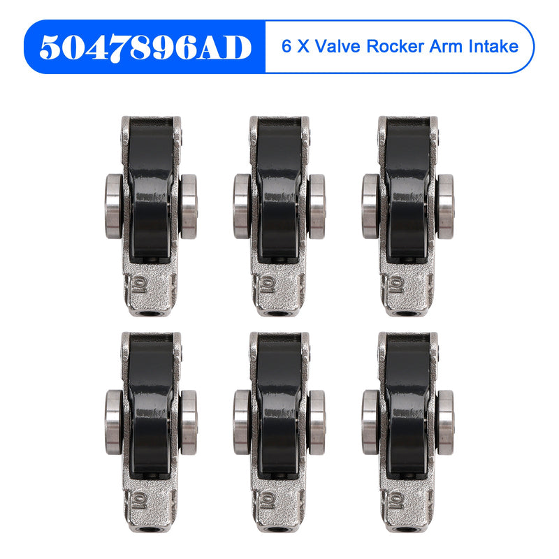 6 X Valve Rocker Arm Intake 5047896AD for Dodge Jeep Chrysler 3.6L 2016-2024