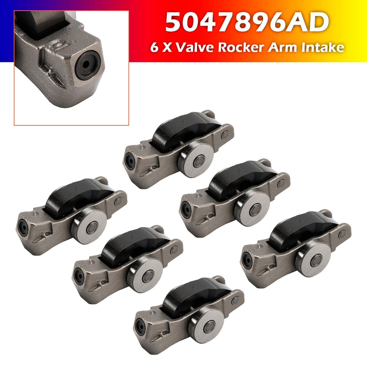 6 X Valve Rocker Arm Intake 5047896AD for Dodge Jeep Chrysler 3.6L 2016-2024