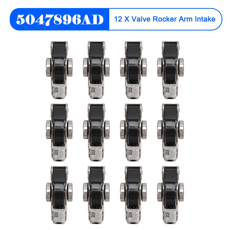 12 X Valve Rocker Arm Intake 5047896AD for Dodge Jeep Chrysler 3.6L 2016-2024