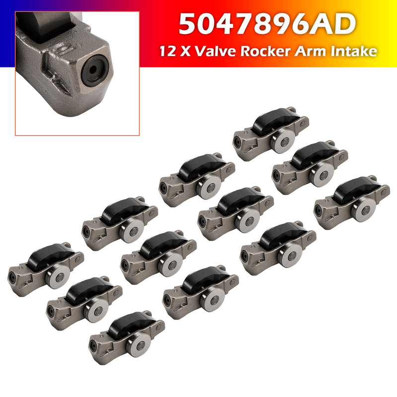 12 X Valve Rocker Arm Intake 5047896AD for Dodge Jeep Chrysler 3.6L 2016-2024