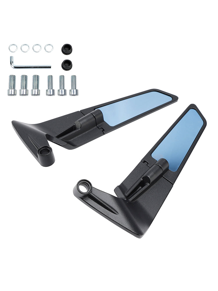 Yamaha MT-07 MT-09/SP MT-10 2016-2024 Rearview Winglet Mirrors Pair Blue