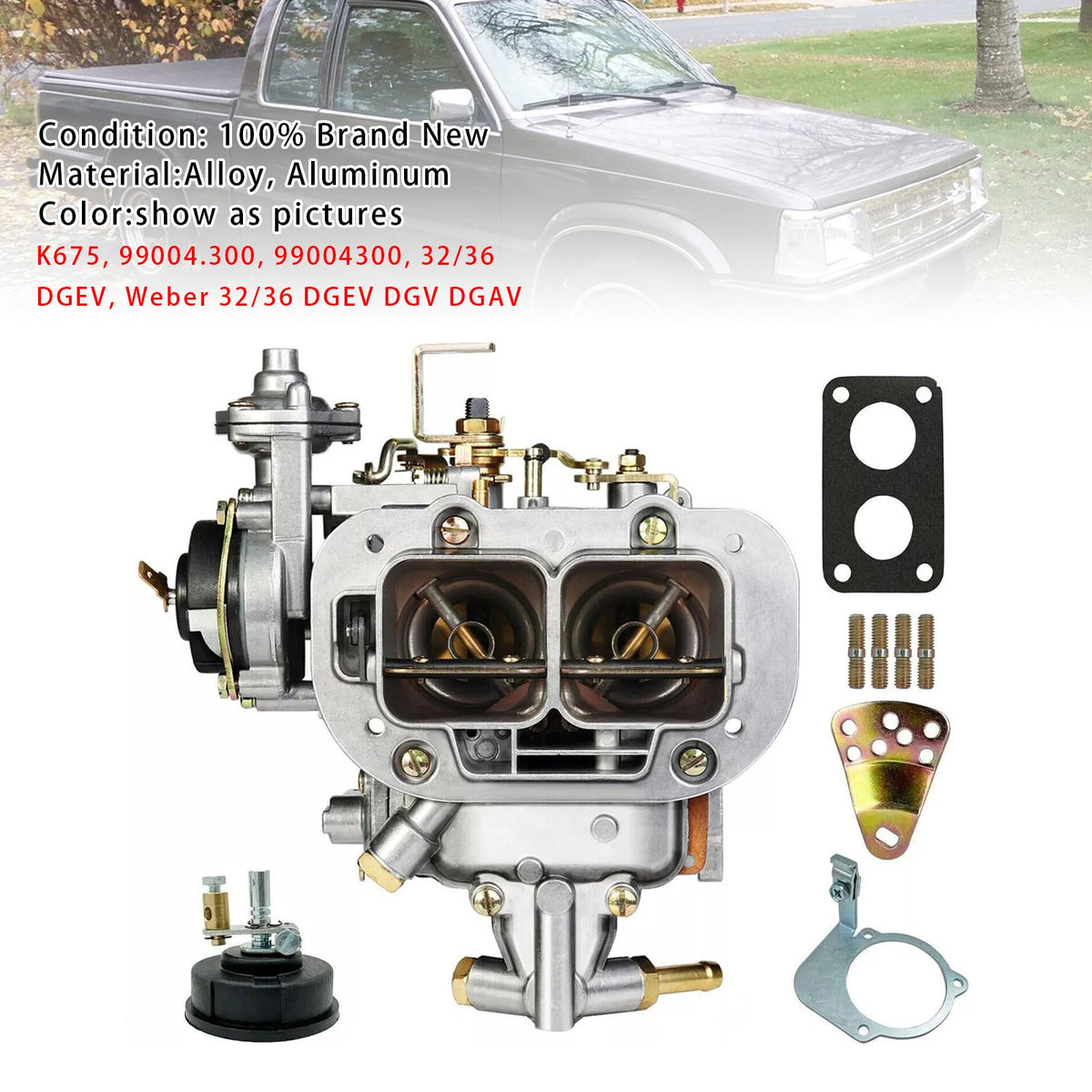 Weber 32/36 DGV DGEV DGAV 2 Barrel Carburetor 22680 For Toyota For Nissan