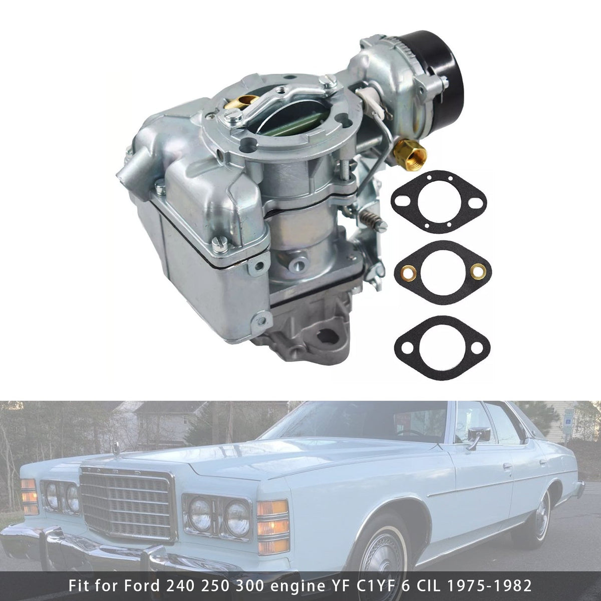 Carburetor D5TZ9510AG For Ford YF Carter 240-250-300 6 Cylinder CIL 1975-1982