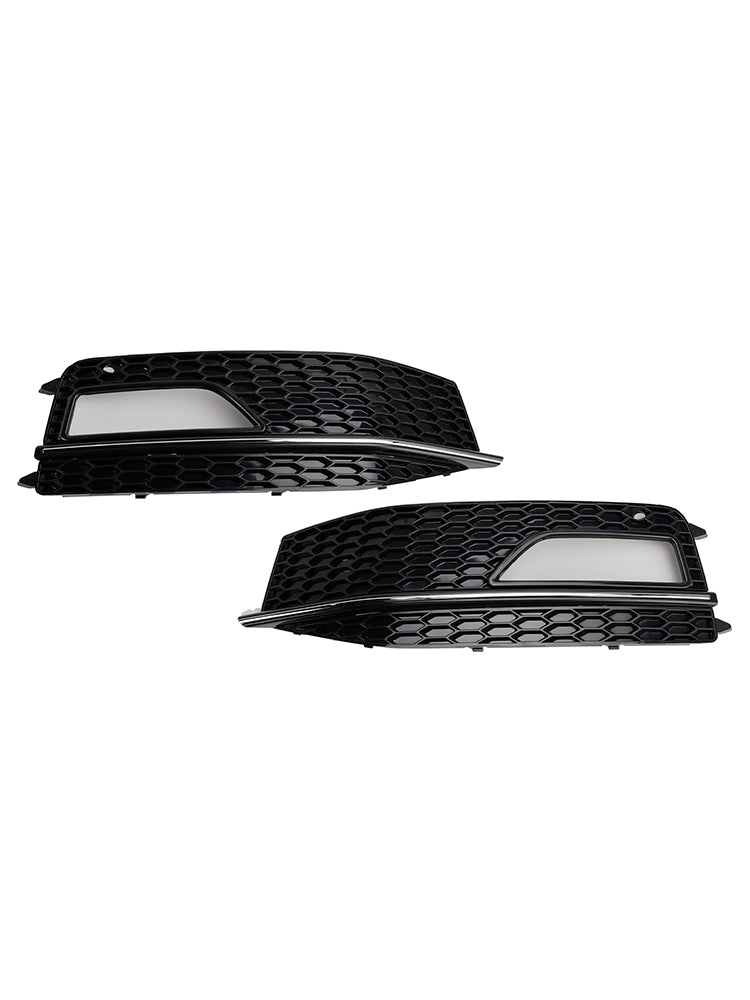 Audi A4 S-line S4 2013-2015 Bumper Fog Light Lamp Cover Grill Grille 8K0807682M 8K0807681 L