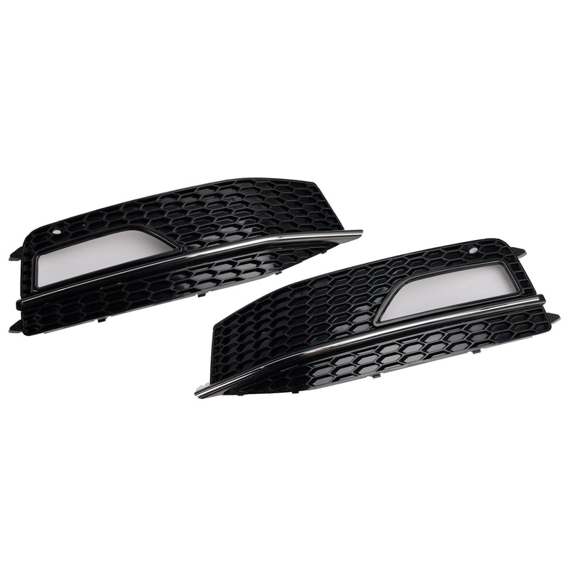 2013-2015 Audi A4 S-line S4 Bumper Fog Light Lamp Cover Grill Grille 8K0807682M 8K0807681 L