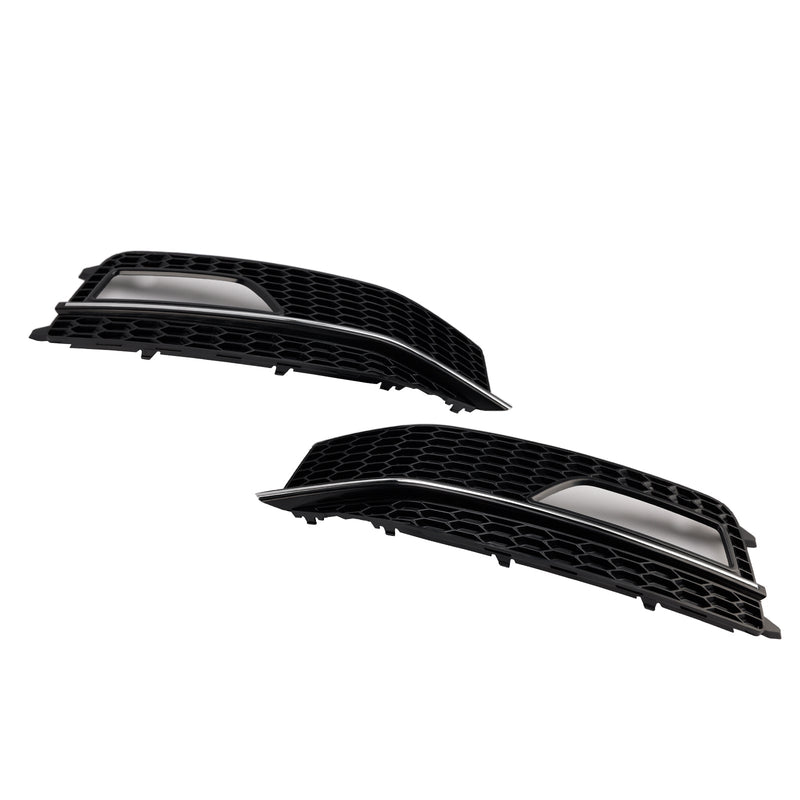 2013-2015 Audi A4 S-line S4 Bumper Fog Light Lamp Cover Grill Grille 8K0807682M 8K0807681 L