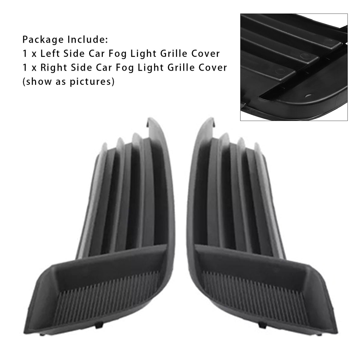 2013-2017 Audi A3 S3 Pair Car Front Bumper Fog Light Grille
