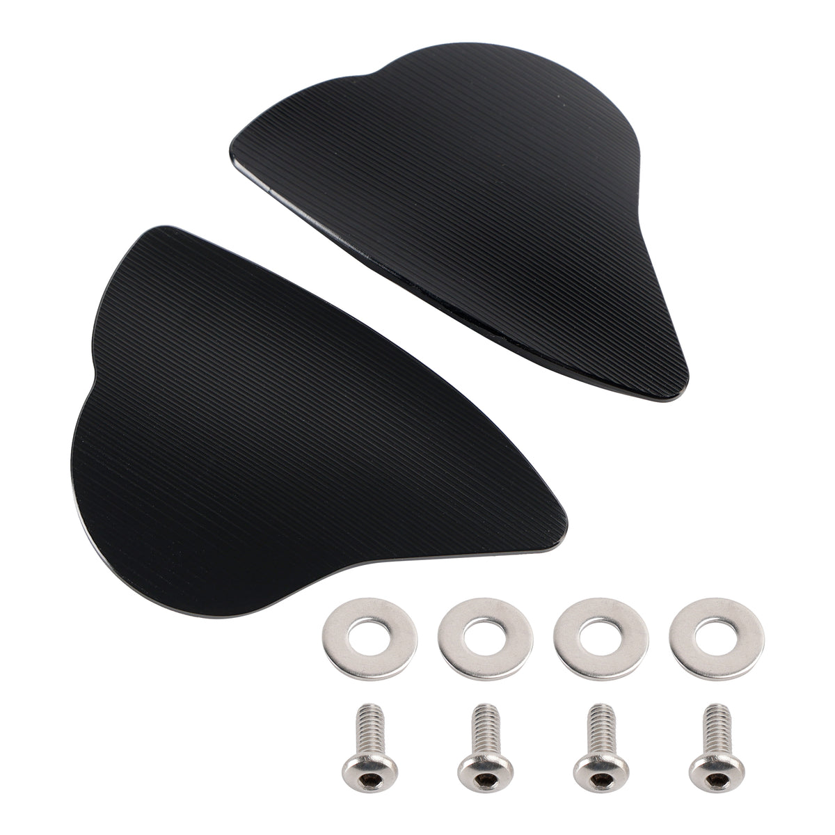 Yamaha YZF-R6 YZF-R7 2017-2024 CNC Aluminum Black Mirror Block Off Plates